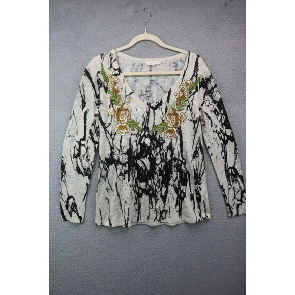 Gilded Intent Long Sleeve Embroidered-Snap Down-Medium-Boho - Picture 1 of 11